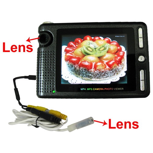 2.5 Inch LCD Screen Wired Extension Mini Spy Camera DVR - Click Image to Close